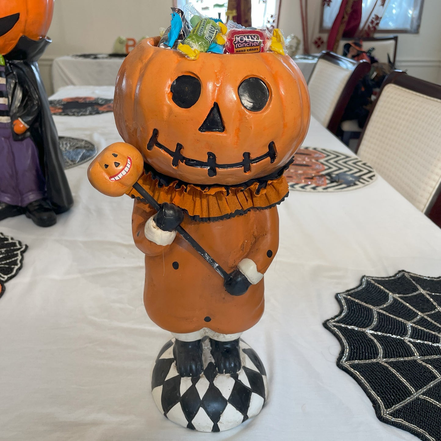 Small Pumpkin Man Candy Bowl