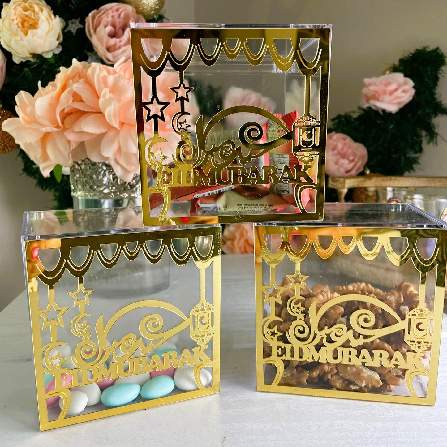 Eid Mubarak Acrylic Snack Box