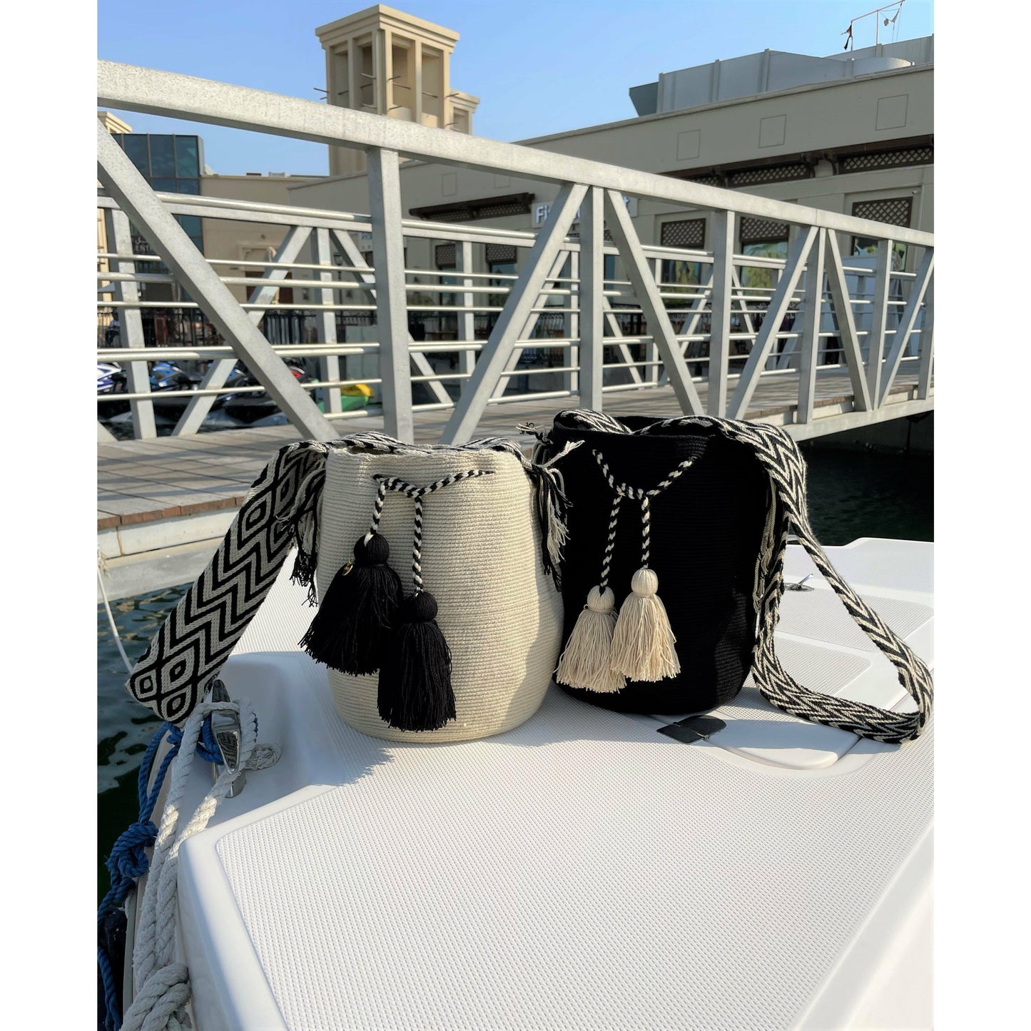 So Chic Wayuu Bag - Off White