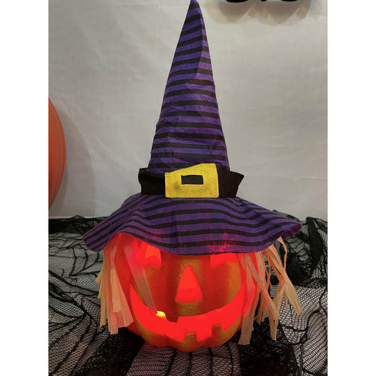 Pumpkin with Hat and Straw Hair - Medium 30m x 25cm