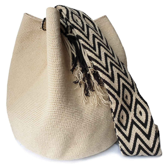 So Chic Wayuu Bag - Off White