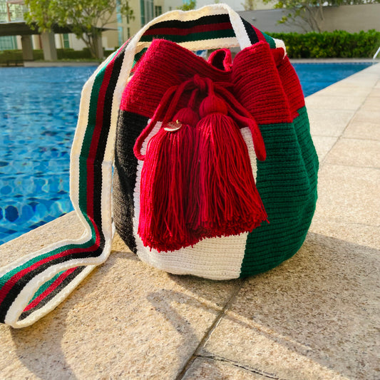 Limited Edition UAE Flag handmade Wayuu Bag